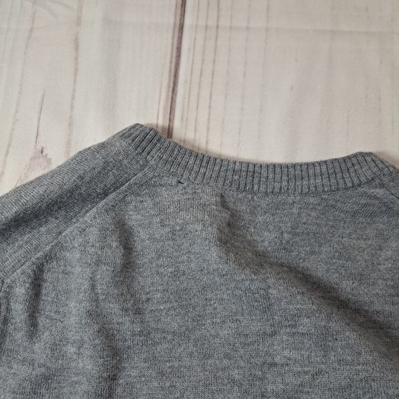 Banana Republic Extra Fine Merino Wool V Neck Sweatshirt Base Layer Size L - Picture 5 of 8